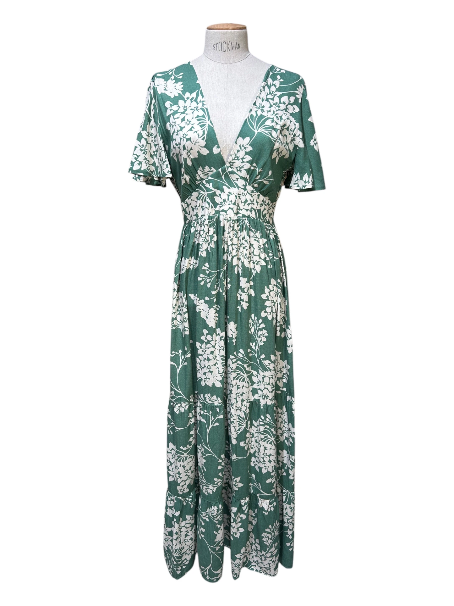 Robe verte eau longue
