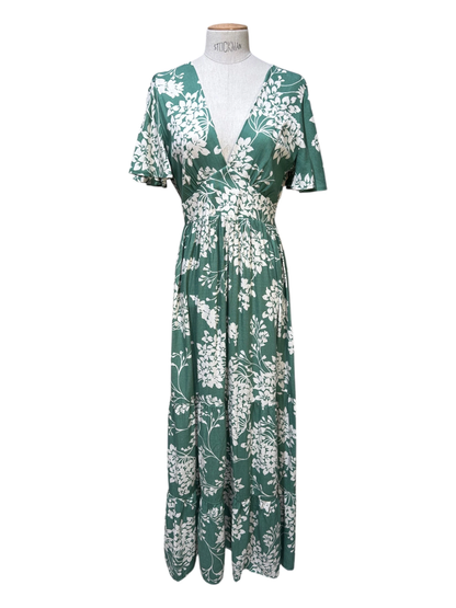 Robe verte eau longue