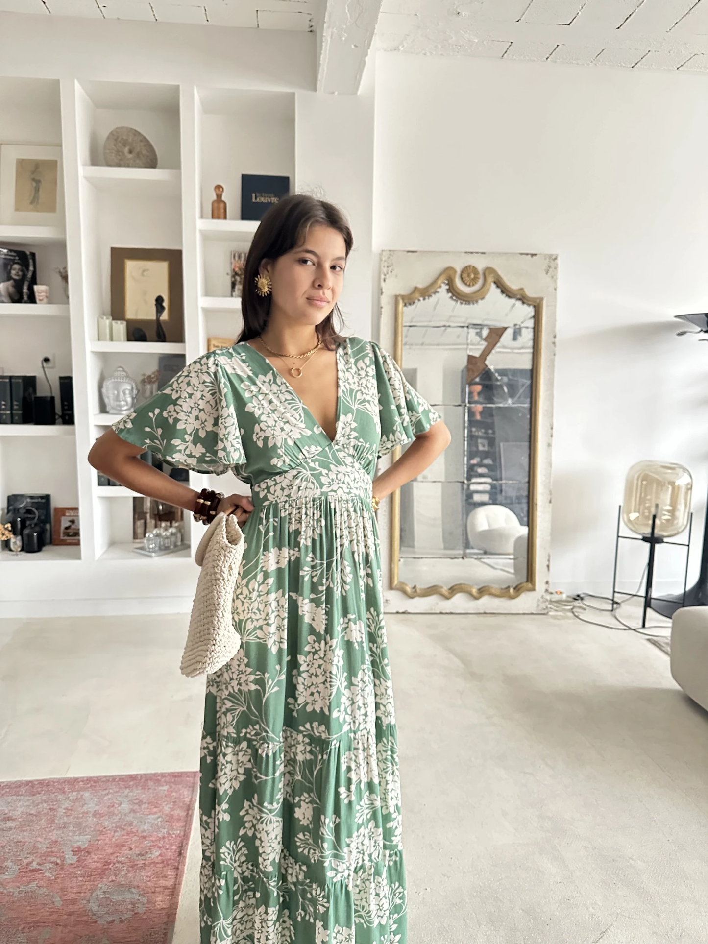 Robe verte eau longue