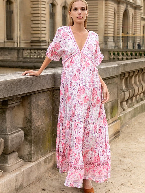 Robe Longue Fleurie Bohème