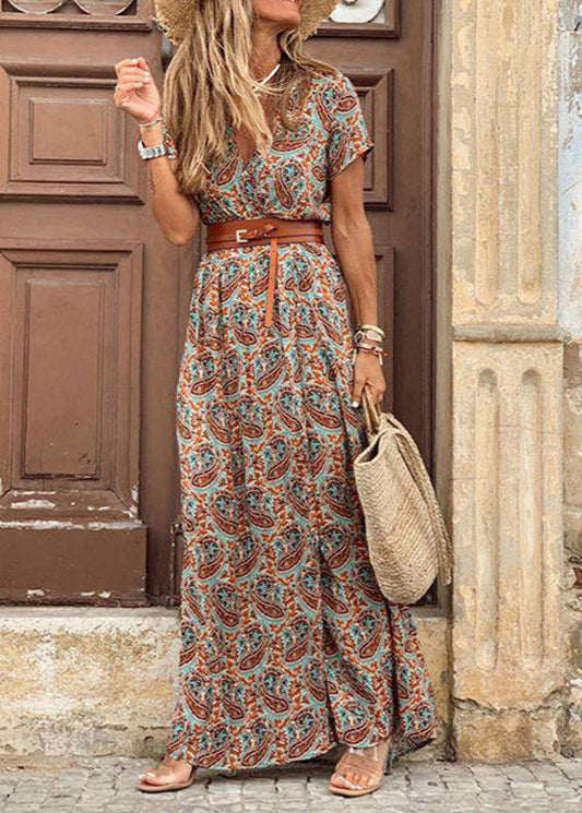 Robe Bohème Longue Fleurie Vintage